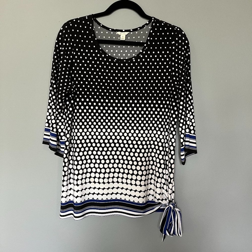 Polka Dotted Medium Weight Blouse